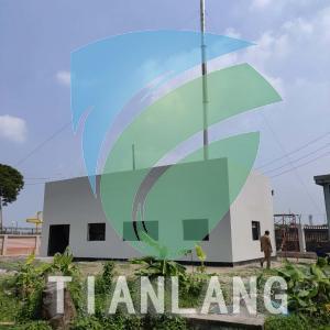 TLFSP-100,100kg Per batch waste incinerator with wet scrubber used on-site for waste incineration at a pharmaceutical factory in Bangladesh.